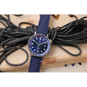 TAMPA marineblauwe canvas horlogeband