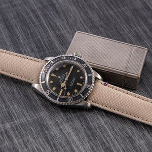 Bracelet de montre toile PORT LOUIS Blanc lin