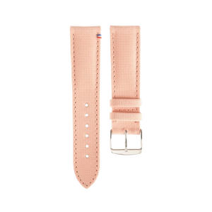 PORT LOUIS zachtroze canvas horlogeband