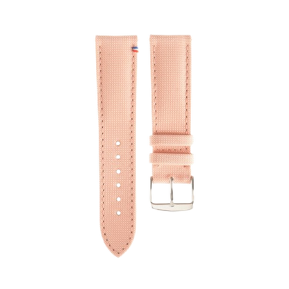PORT LOUIS zachtroze canvas horlogeband