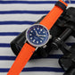 Oranje TAMPA canvas horlogeband.