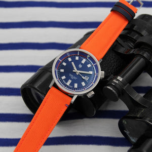 Oranje TAMPA canvas horlogeband.