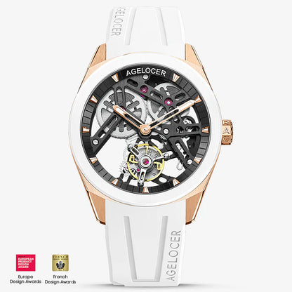 Agelocer Tourbillon Skeleton Keramiek 