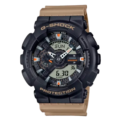 Capsulehorloge met tweekleurige utilitykleuren GA-110TU-1A5ER