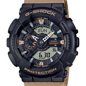Capsulehorloge met tweekleurige utilitykleuren GA-110TU-1A5ER