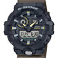 Capsulehorloge met tweekleurige utilitykleuren GA-710TU-1A3ER
