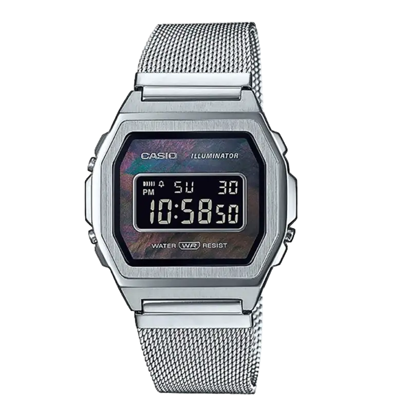 A1000M-1BEF Stalen Digitaal Horloge