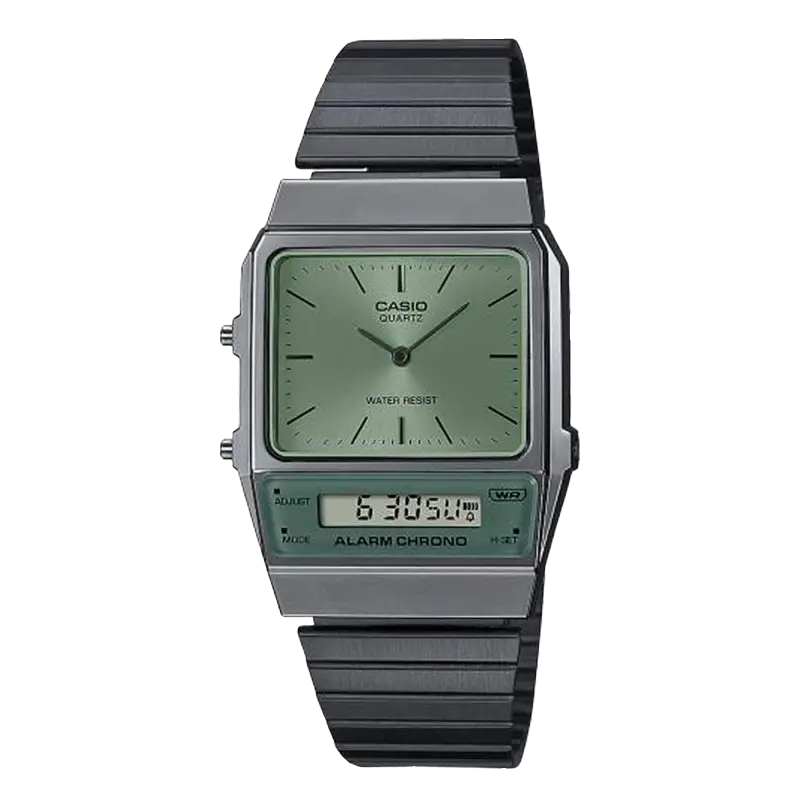 Vintage Edgy Horloge AQ-800ECGG-3AEF 