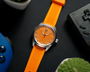 Omnis LUNA x Flyback Edition - Geguillocheerde wijzerplaat