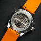 Omnis LUNA x Flyback Edition - Geguillocheerde wijzerplaat