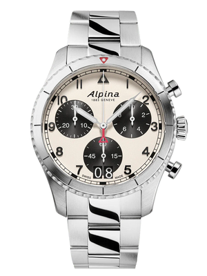 Alpina STARTIMER Pilot Quartz Chronograaf Grote Datum 41mm