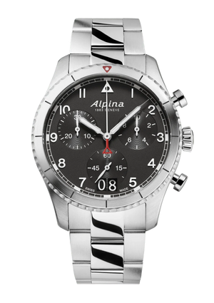 Alpina STARTIMER Pilot Quartz Chronograaf Grote Datum 41mm