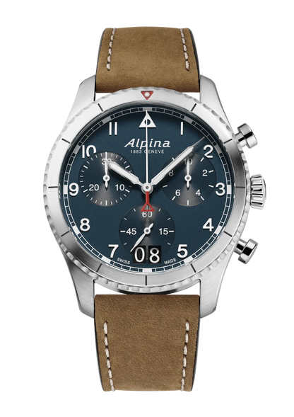 Alpina STARTIMER Pilot Quartz Chronograaf Grote Datum 41mm