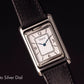 VARIO VERSA REVERSIBLE DUAL TIME YEAR OF THE HORSE SILVER-RED ENAMEL WATCH
